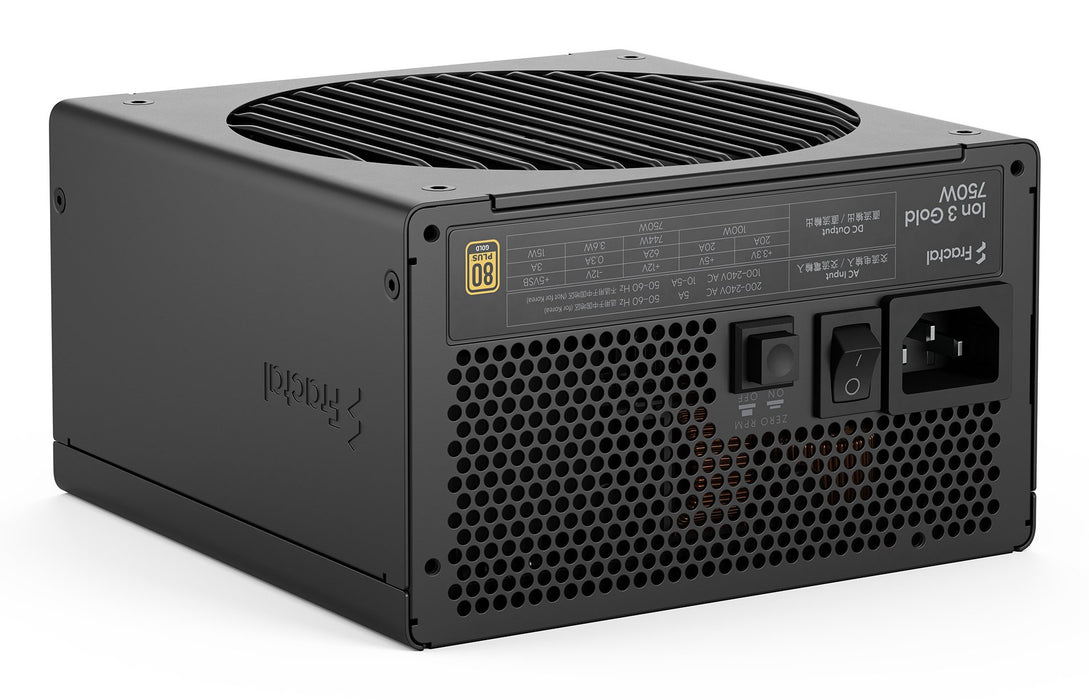 EAN 7340172710257 - Fractal Design Ion 3 Gold 750W unidad de fuente de alimentación 24-pin ATX ATX Negro imagen 9