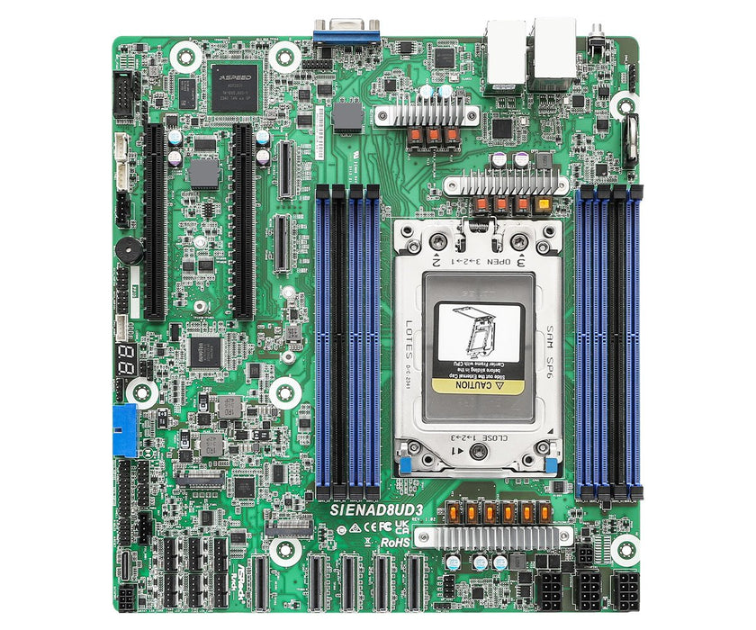 EAN 4711430522586 - Asrock SIENAD8UD3 placa base AMD SoC Socket SP6 micro ATX imagen 1