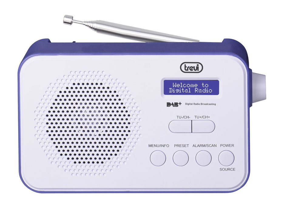 EAN 8011000025421 - Trevi DAB 7F92 R Portátil Digital Azul, Blanco imagen 2