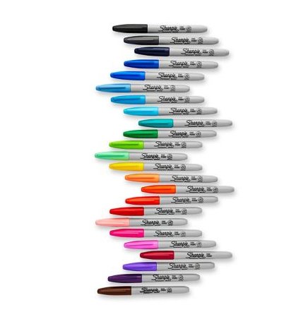 EAN 3026980771287 - Sharpie Fine marcador 24 pieza(s) Punta fina Negro imagen 4