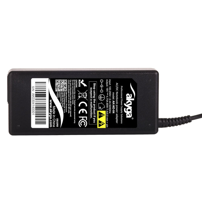 EAN 5901720130235 - Akyga AK-ND-04 adaptador e inversor de corriente Interior 90 W Negro imagen 6