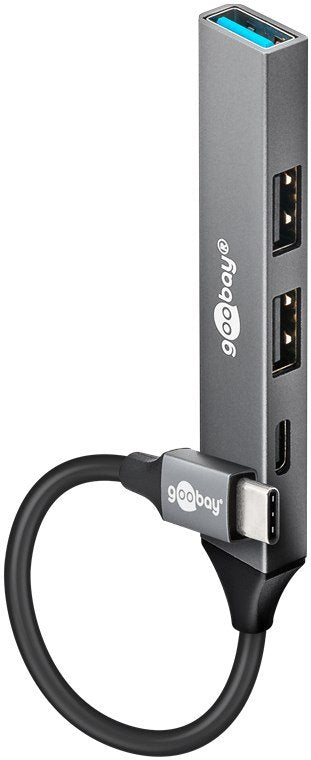 EAN 4040849744594 - Goobay 74459 hub de interfaz USB 3.2 Gen 1 (3.1 Gen 1) Type-C 5000 Mbit/s Gris claro imagen 1