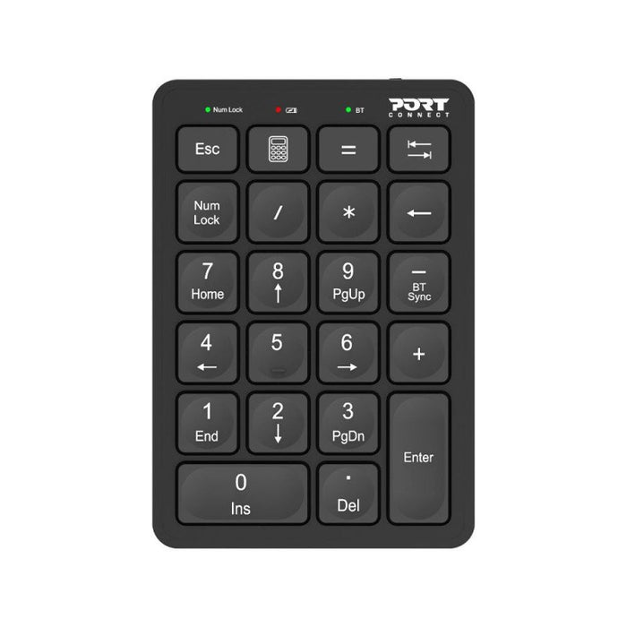 EAN 3567049008024 - Port Designs 900802 teclado numérico Portátil/PC Bluetooth Negro imagen 1