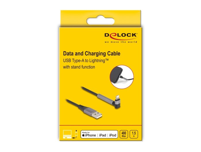 EAN 4043619854042 - DeLOCK 85404 cable de conector Lightning Negro, Gris imagen 3