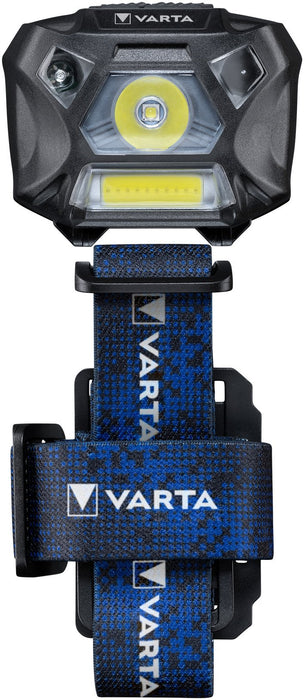 EAN 4008496996070 - Varta WORK FLEX MOTION SENSOR H20 Negro, Azul Linterna con cinta para cabeza LED imagen 1