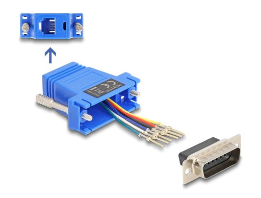 EAN 4043619670857 - DeLOCK 67085 cambiador de género para cable D-Sub 15 RJ12 Azul imagen 1