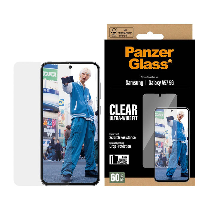 EAN 5715685033971 - PanzerGlass Screen Protector Ultra-Wide Fit - Clear - Samsung Galaxy A57 5G Protector de pantalla imagen 1