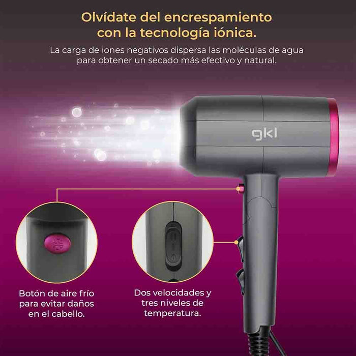 EAN 8426156016054 - Grunkel TOPAZ S2100 secador 2200 W Negro imagen 2