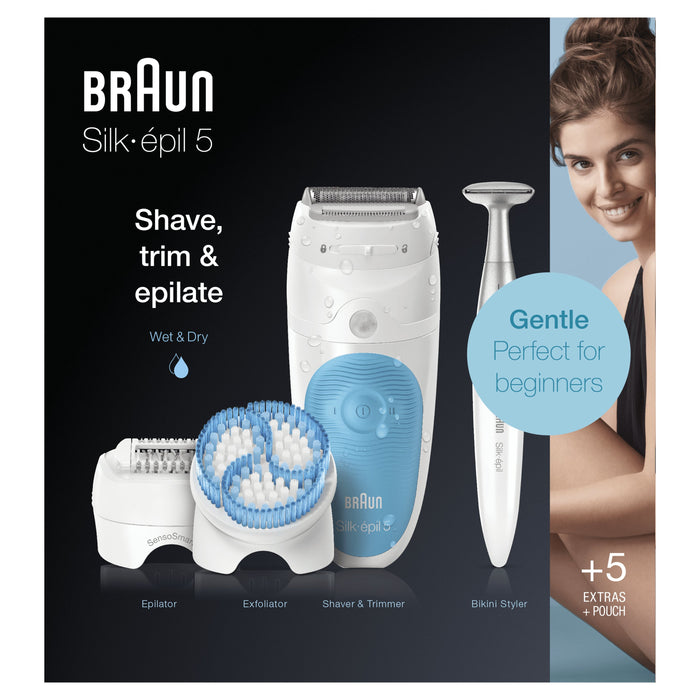 EAN 8001090955395 - Braun Silk-épil 5 5-815 20 pinzas Azul, Blanco imagen 3