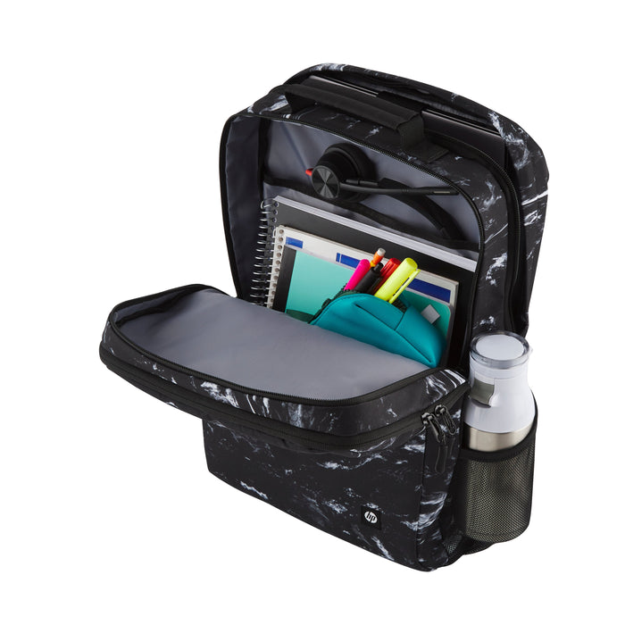EAN 0197192501252 - HP Campus XL Marble Stone Backpack mochila Mochila informal Negro, Gris Poliéster, Poliespuma imagen 3
