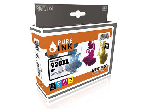 EAN 4056508005463 - Pure Ink 170745990052 cartucho de tinta 4 pieza(s) Compatible Alto rendimiento (XL) Negro, Cian, Magenta, imagen 1