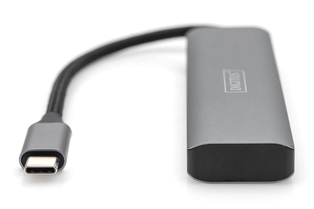 EAN 4016032485766 - Digitus DA-70245 hub de interfaz USB 3.2 Gen 1 (3.1 Gen 1) Type-C 10000 Mbit/s Gris imagen 2