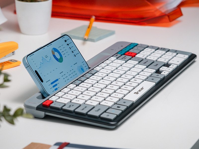 EAN 5907512879184 - Tracer SHARP RF (2.4G+BT) teclado Oficina RF Wireless + Bluetooth QWERTY Gris, Negro imagen 3
