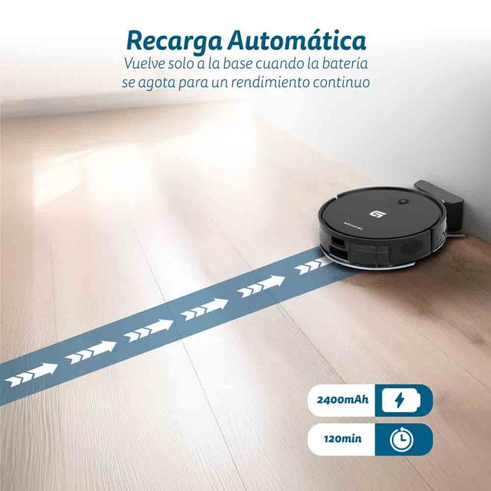 EAN 8426156018492 - Grunkel I-DANCERGYRO aspiradora robotizada 0,2 L Negro imagen 5