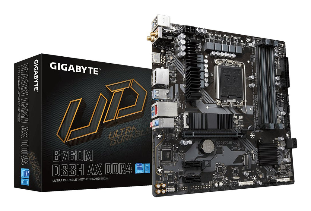 EAN 4719331850869 - GIGABYTE B760M DS3H AX DDR4 placa base Intel B760 Express LGA 1700 micro ATX imagen 1