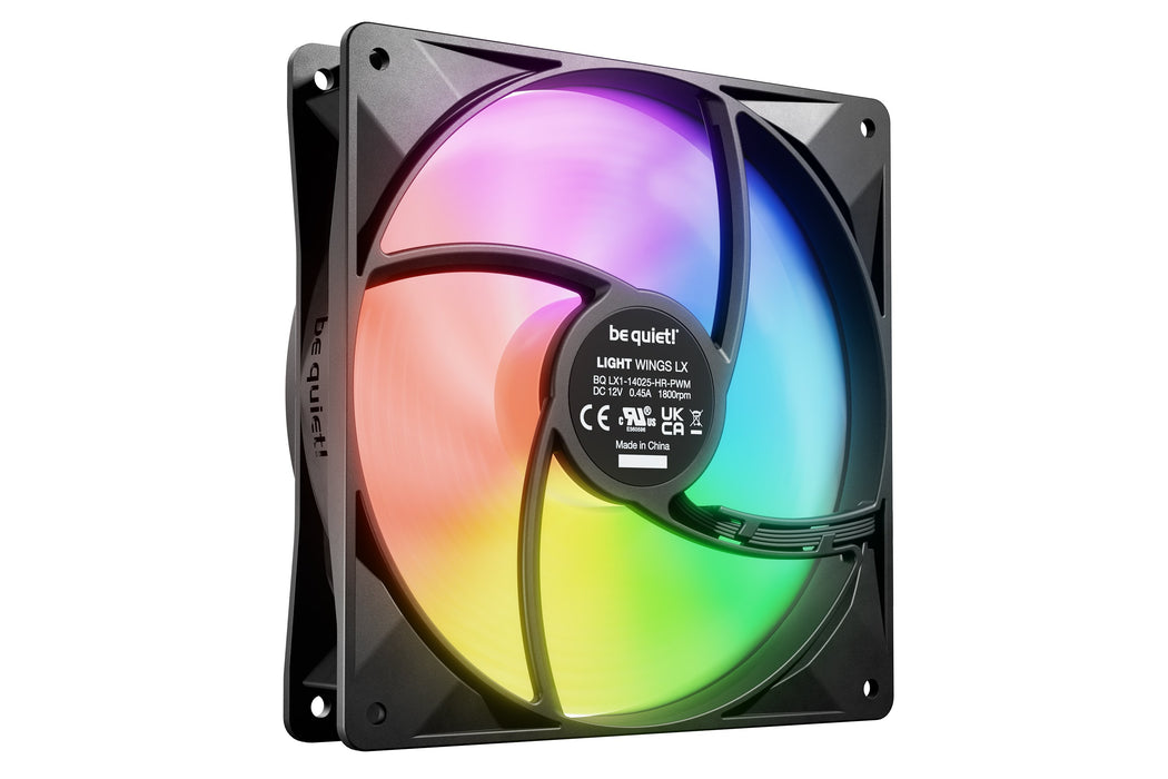 EAN 4260052191675 - be quiet! LIGHT WINGS LX 140mm PWM high-speed Carcasa del ordenador Ventilador 14 cm Negro 1 pieza(s) imagen 4