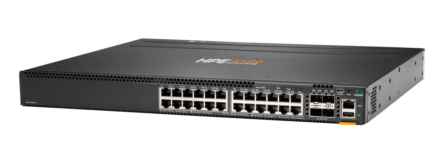 EAN 190017339504 - HPE Aruba Networking CX 6300M 24-port 1GbE and 4-port SFP56 Switch imagen 2