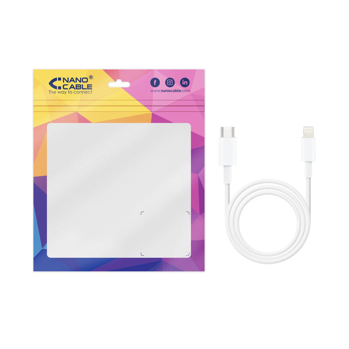 EAN 8433281010116 - TooQ 10.10.0602 cable de conector Lightning 2 m Blanco imagen 8