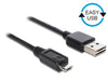 EAN 4043619851560 - DeLOCK 0.5m, USB2.0-A/USB2.0 Micro-B cable USB 0,5 m USB A Micro-USB B Negro imagen 1