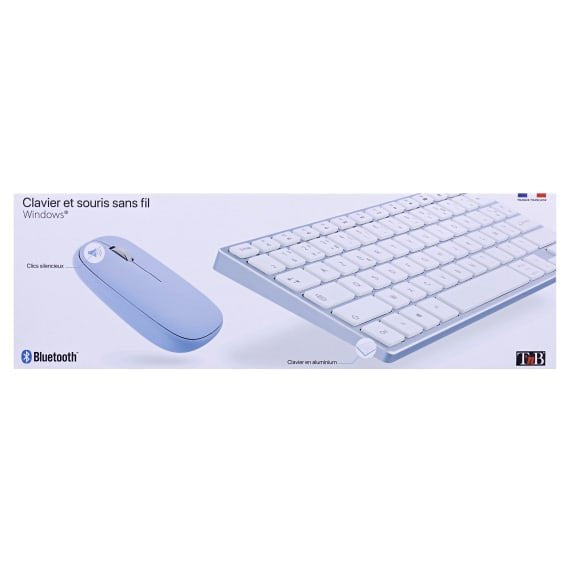 EAN 3303170111239 - T'nB KBCOLORBL teclado Ratón incluido Bluetooth AZERTY Francés Azul, Gris imagen 10