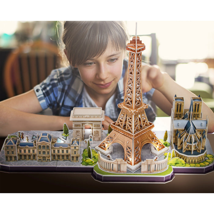 EAN 6944588205256 - CubicFun Paris LED Puzle 3D 115 pieza(s) Edificios imagen 3