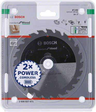 EAN 3165140958189 - Bosch 2 608 837 671 hoja de sierra circular 14 cm 1 pieza(s) imagen 2
