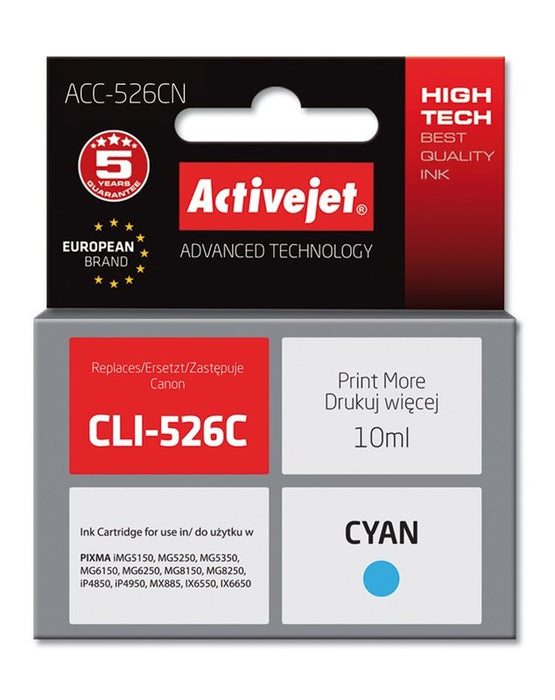 EAN 5901452155278 - Activejet ACC-526CN cartucho de tinta 1 pieza(s) Compatible Alto rendimiento (XL) Cian imagen 2