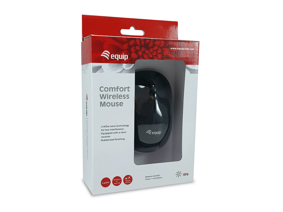 EAN 4015867227244 - Equip 245111 ratón Oficina Ambidextro RF inalámbrico Óptico imagen 4