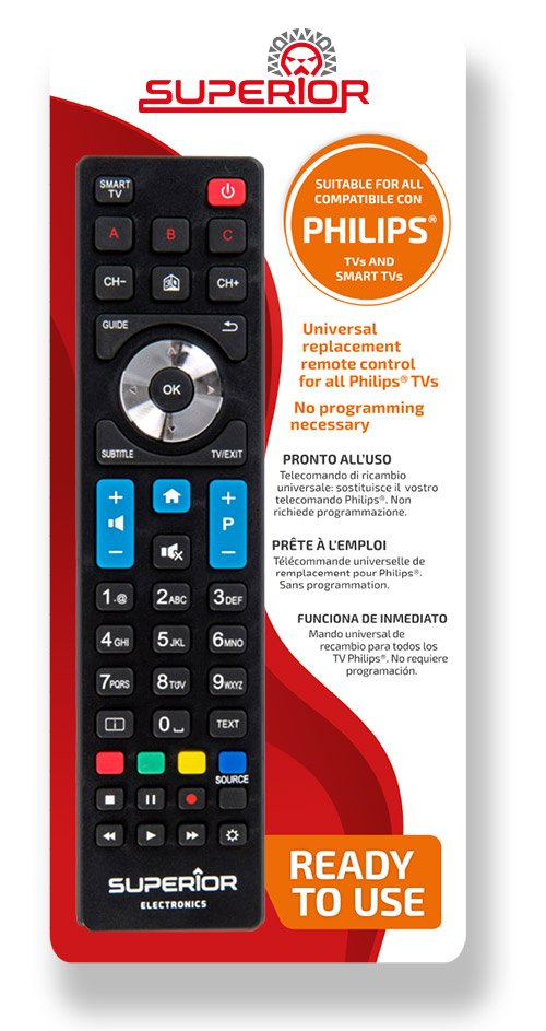 EAN 8054242080476 - Superior Electronics SUPTRB010 mando a distancia IR inalámbrico TV Botones imagen 2