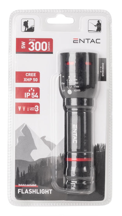 EAN 5999097985909 - Entac EFL-ZOOM-5W-ALU linterna Negro Linterna de mano imagen 2