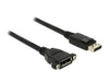 EAN 4043619851140 - DeLOCK 1m M-F DisplayPort Negro imagen 1