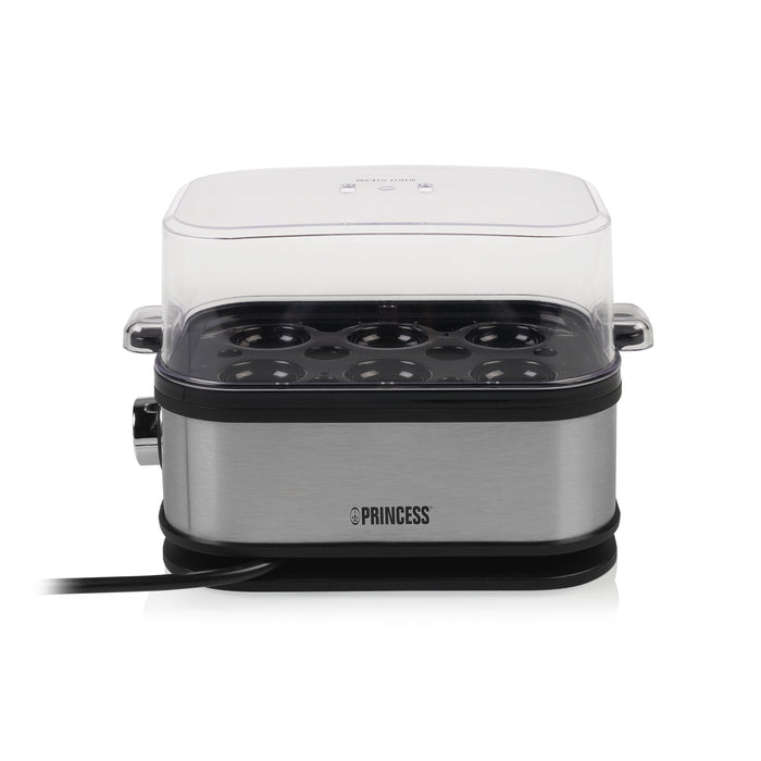 EAN 8712836962118 - Princess 01.262046.01.001 cuecehuevos 6 huevos 400 W Negro, Plata imagen 1