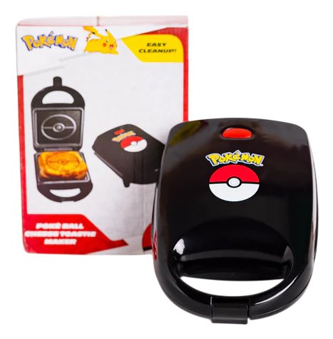 EAN 0840790145624 - Uncanny Brands Pokémon Poké Ball sandwichera Negro, Rojo, Blanco imagen 1