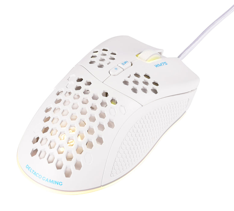 EAN 7333048057921 - Deltaco Gaming GAM-108-W ratón Juego mano derecha USB tipo A Óptico 6400 DPI imagen 6