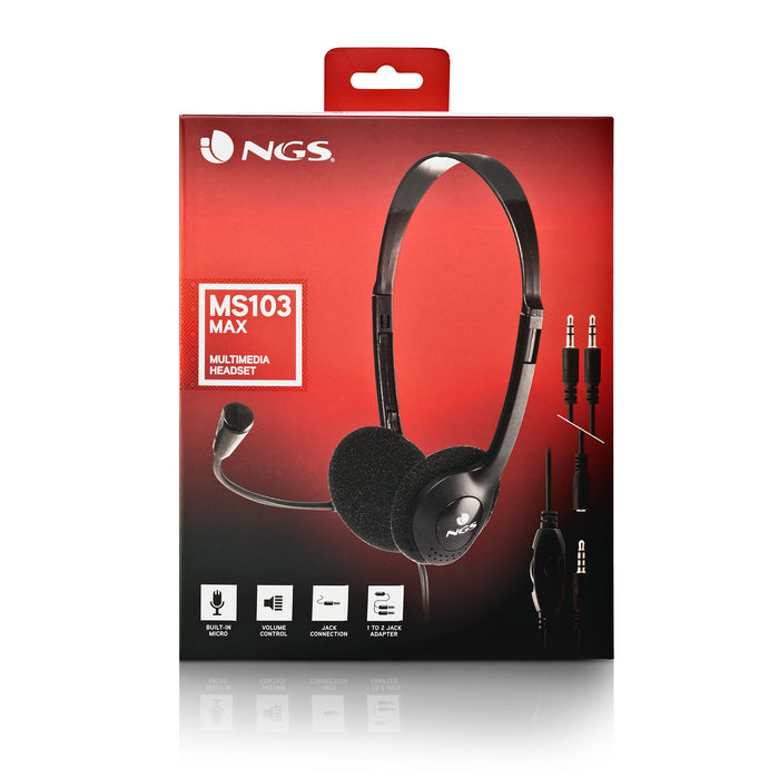 EAN 8435430623901 - NGS MS103 MAX Auriculares Alámbrico Diadema Llamadas/Música Negro imagen 5