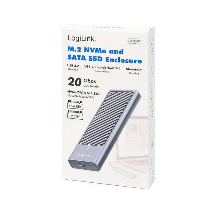 EAN 4052792074918 - LogiLink UA0435 caja para disco duro externo Caja externa para unidad de estado sólido (SSD) Gris M.2 imagen 6