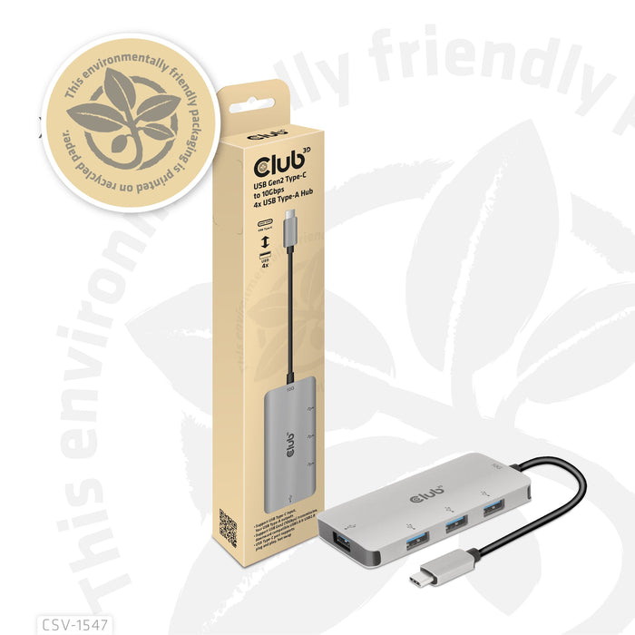 EAN 8719214472375 - CLUB3D CSV-1547 hub de interfaz USB 3.2 Gen 2 (3.1 Gen 2) Type-C 10000 Mbit/s Negro, Plata imagen 11