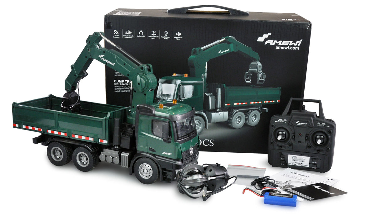 EAN 4260768510012 - Amewi Arocs modelo controlado por radio Camión basculante Motor eléctrico 1:14 imagen 2