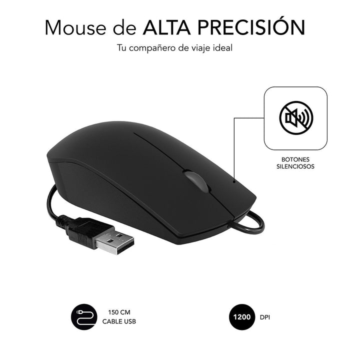 EAN 8436586742393 - SUBBLIM SUBMO-B2BS001 ratón Oficina Ambidextro USB tipo A Óptico imagen 3