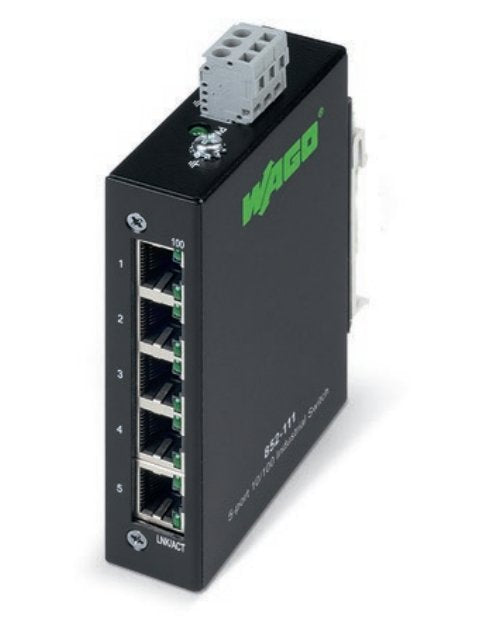 EAN 4045454847593 - Wago 852-111 switch Fast Ethernet (10/100) Negro imagen 1