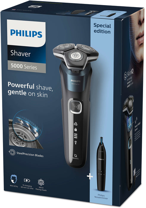 EAN 8720689008051 - Philips SHAVER Series 5000 S5889/11 afeitadora Máquina de afeitar de rotación Recortadora Negro imagen 8