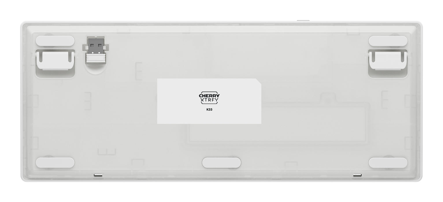 EAN 4025112121357 - CHERRY XTRFY K33 Compact Wireless teclado Juego USB + RF Wireless + Bluetooth QWERTY Nórdico Blanco imagen 4
