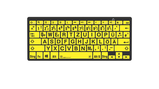 EAN 5707795018627 - Logickeyboard LKB-LPBY-BTPC-DE teclado Universal Bluetooth QWERTZ Alemán Negro, Amarillo imagen 1