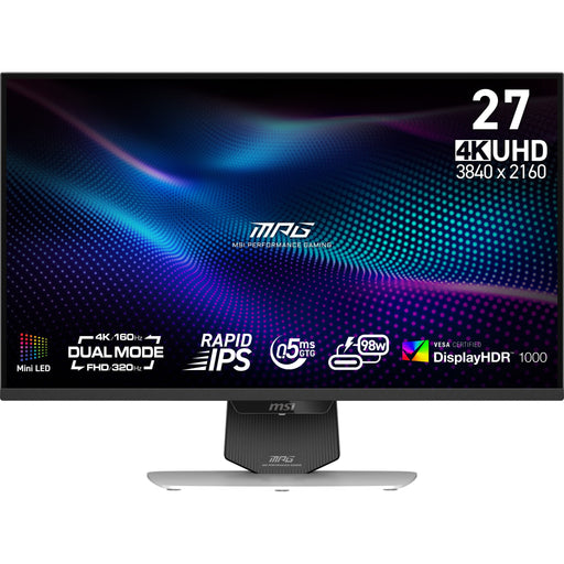 EAN 4711377300322 - MSI MPG 274URDFW E16M pantalla para PC 68,6 cm (27") 3840 x 2160 Pixeles 4K Ultra HD LED Negro, Blanco imagen 1