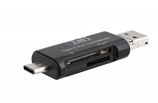 EAN 3303170084861 - T'nB TCREAD3IN1 lector de tarjeta USB 3.2 Gen 1 (3.1 Gen 1) Type-C Negro imagen 1
