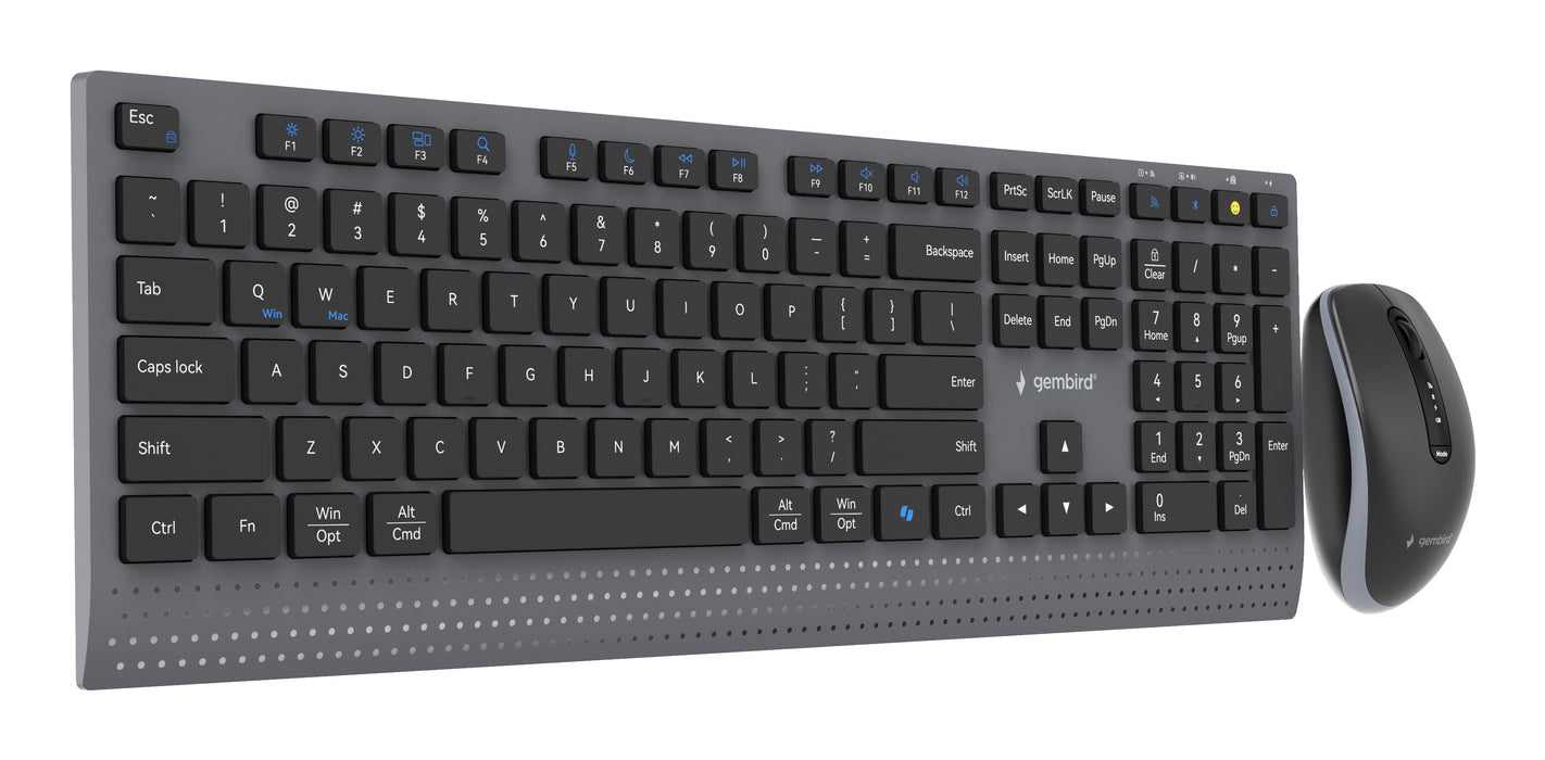 EAN 8716309136891 - Gembird KBS-WPS-02 teclado Ratón incluido Hogar / Oficina RF Wireless + Bluetooth QWERTY Internacional de imagen 5