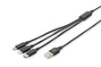 EAN 4016032467113 - Digitus AK-300160-010-S cable USB USB A USB C 10 W Negro imagen 1