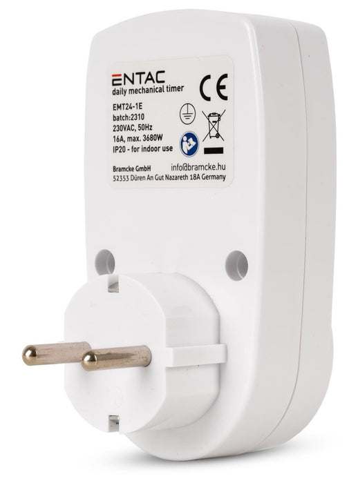 EAN 5999097987323 - Entac EMT24-1E adaptador de enchufe eléctrico Blanco, Negro imagen 4