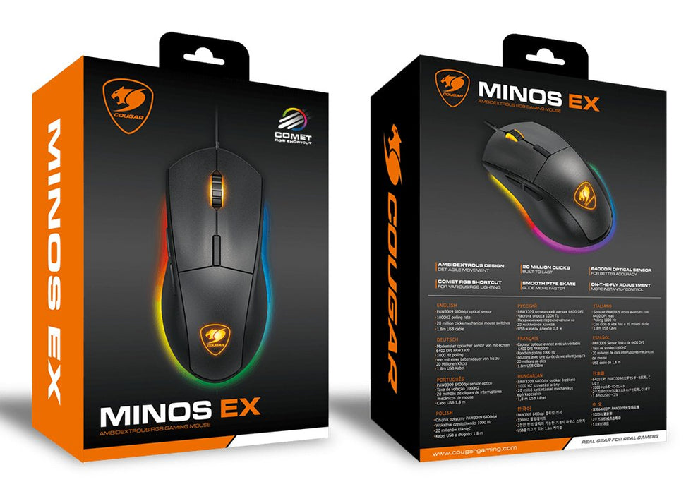 EAN 4710483772832 - COUGAR CGR-WOMB-MEX ratón Juego mano derecha USB tipo A Óptico 6400 DPI imagen 8