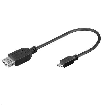 EAN 5711045497643 - Microconnect USBABMICRO2 cable USB USB 2.0 0,2 m USB A Micro-USB B Negro imagen 1